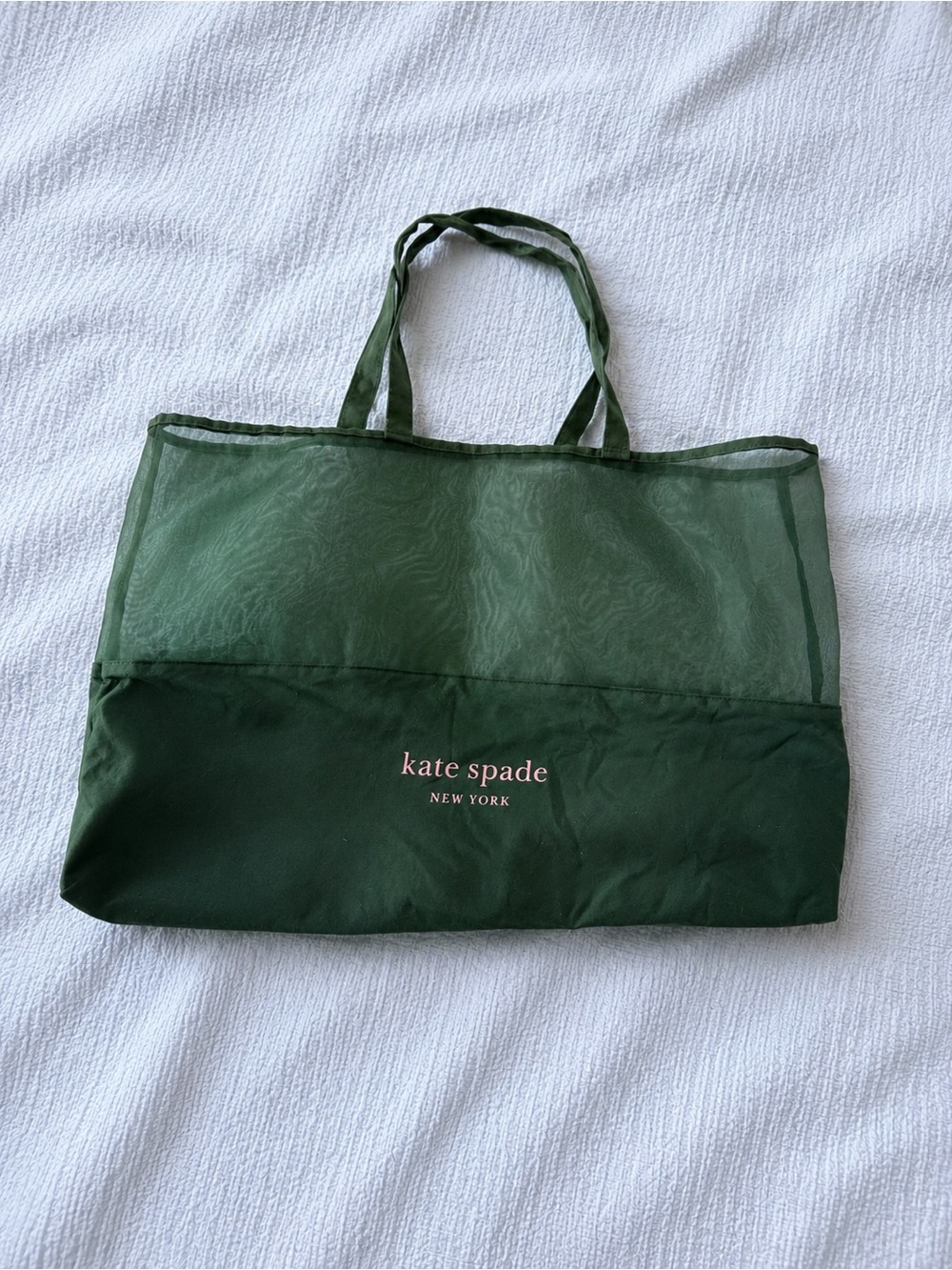 kate spade new york green tote bag